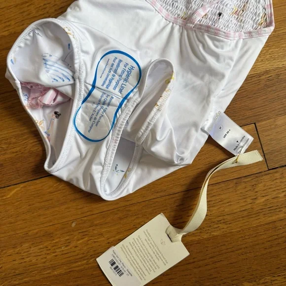 Dondolo Kids One Piece Swimsuit with Pink and White Ruffle - Picture 6 of 6